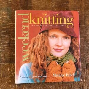 Weekend Knitting 50 Projects Knit Pattern Book Sweater Hat Blanket Scarf Mittens